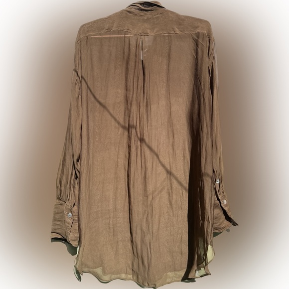 ZARA semi sheer shirt - Picture 4 of 14